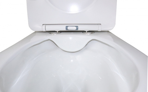 картинка Унитаз-компакт Azario Flin 365х590х790 напольный, безободковый с быстросъемным сиденьем микролифт (AZ-1363C) от магазина Сантехстрой