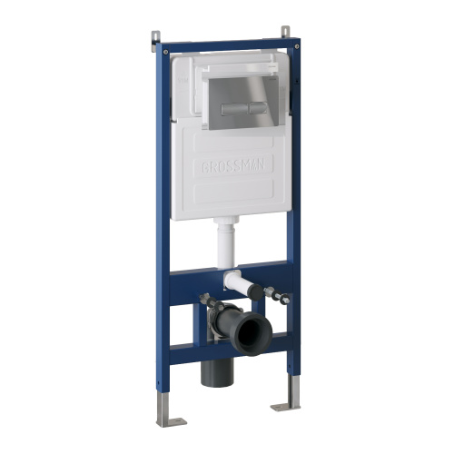 картинка Комплект 3 в 1: Grossman инсталляция 900.K31.01.000+клавиша 700.K31.03.100.100 хром глянцевый+унитаз GR-4455BMSQ, 3 места от магазина Сантехстрой