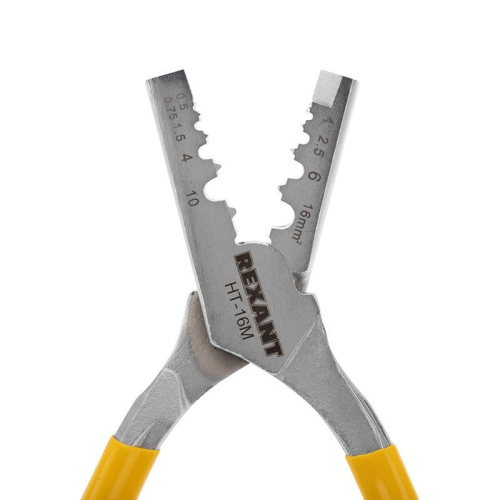 картинка Пресс-клещи для обжима втулочных наконечников 0,5-16 мм² (HT-16M) REXANT от магазина Сантехстрой