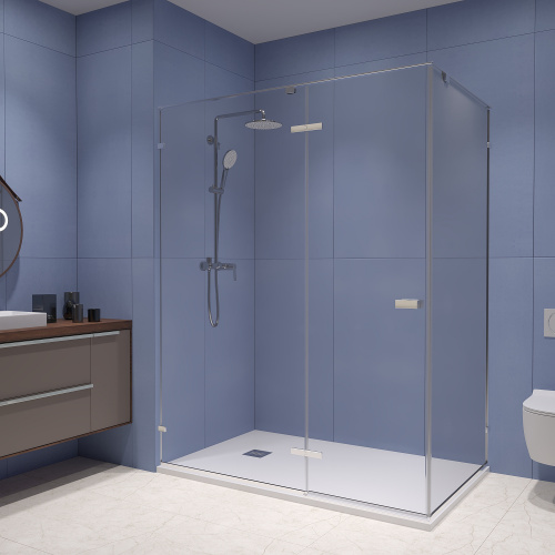 картинка Душевой уголок RGW SV-040 100* 90*200 профиль Хром стекло Прозрачное от магазина Сантехстрой