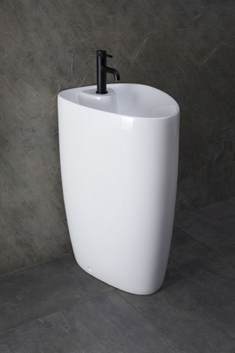 картинка Раковина напольная Allen Brau Infinity 4.21015.20 белый глянец от магазина Сантехстрой