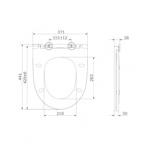 картинка C117853WH Awe сиденье для унитаза микролифт от магазина Сантехстрой