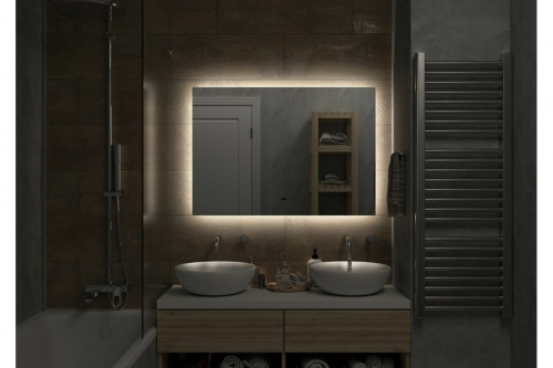 картинка Зеркало с подсветкой Art&Max Perugia 1000x800 AM-Per-1000-800-DS-F от магазина Сантехстрой
