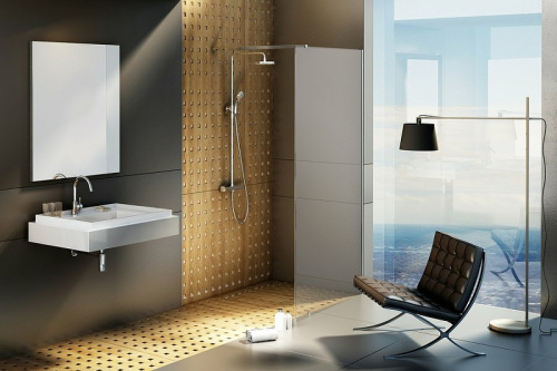картинка Душевая перегородка Ravak Walk-In Wall 140 GW9WM0C00Z1 профиль Хром стекло Transparent от магазина Сантехстрой