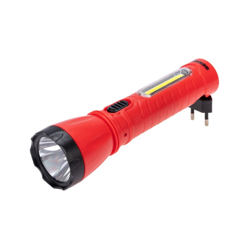 картинка Фонарь универсальный,  двухрежимный,  со встроенной евровилкой,  зарядка от сети 220В,  СОВ REXANT от магазина Сантехстрой