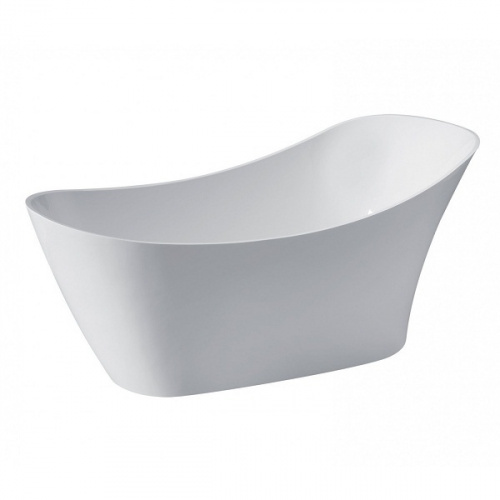 картинка KERASAN Waldorf Ванна свободностоящая акриловая  167х82х65см в комплекте со сливом Clic-clac, цвет белый от магазина Сантехстрой