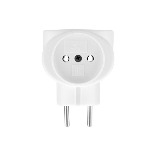 картинка Тройник электрический 220 В 6 А белый REXANT от магазина Сантехстрой