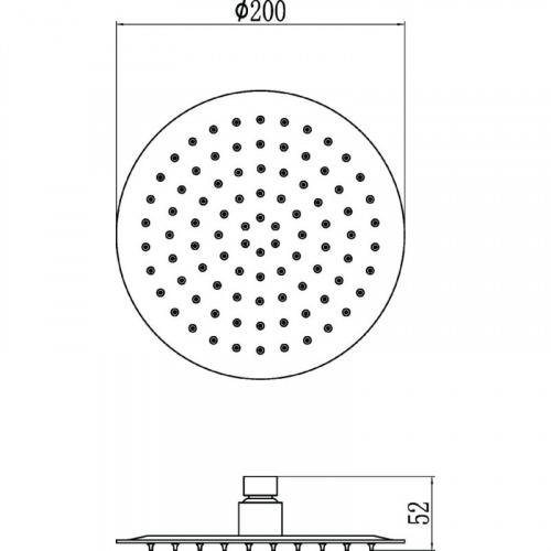картинка Лейка Savol для верхнего душа ∅20 см (S-000Y08) от магазина Сантехстрой