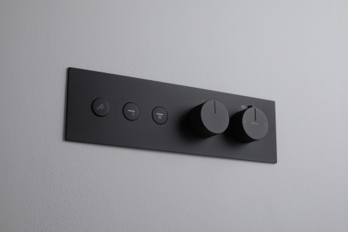 фото смеситель для ванны allen brau liberty 5.33003-31 (с внутренней частью) черный матовый