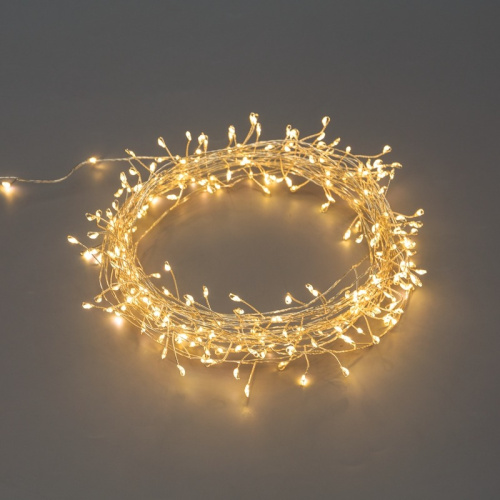 картинка Гирлянда роса Фейерверк с контроллером 20м,  500LED,  цвет свечения теплый белый,  на катушке NEON-NIGHT от магазина Сантехстрой