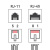 картинка Розетка комбинированная внешняя,  UTP RJ-45(8P-8C) + RJ-11(6P-4C) REXANT от магазина Сантехстрой