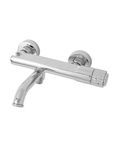 фото orange pure m02-100cr смеситель для ванны/душа с кнопочным управлением