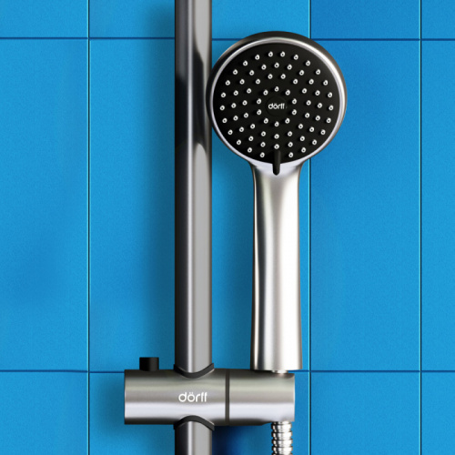 картинка D0703000SS Logic  new душевая система со смесителем из нержавеющей стали от магазина Сантехстрой