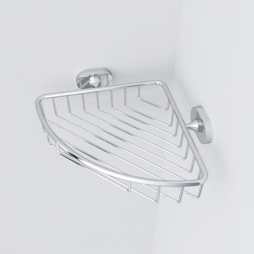 картинка A7434800 Sense L, Корзина для душа угловая, хром от магазина Сантехстрой