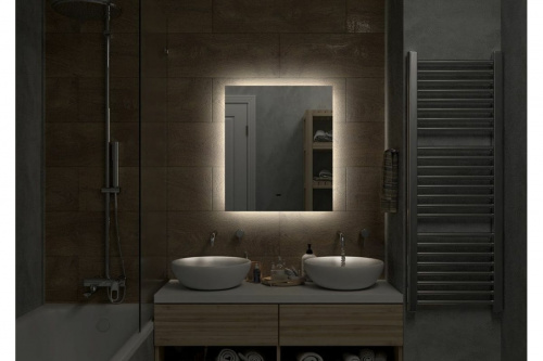 картинка Зеркало с подсветкой Art&Max Perugia 600x800 AM-Per-600-800-DS-F от магазина Сантехстрой
