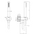 картинка GESSI 316 Душевой комплект, +  вывод, держатель, шланг 1,50 м и душевая лейка, цвет: brushed black metal pvd от магазина Сантехстрой