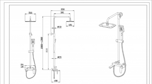 картинка Раковина подвесная Azario SHARP 50 600х500х100 для установки над стиральной машиной, белая (CS00078298) от магазина Сантехстрой