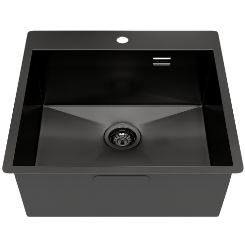картинка Кухонная мойка Reflexion Iseo RX2250BL оружейная сталь от магазина Сантехстрой