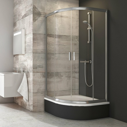 картинка Душевой уголок Ravak Blix BLCP4-80 Sabina 80x80 3B240C40Z1 профиль Хром стекло Transparent от магазина Сантехстрой