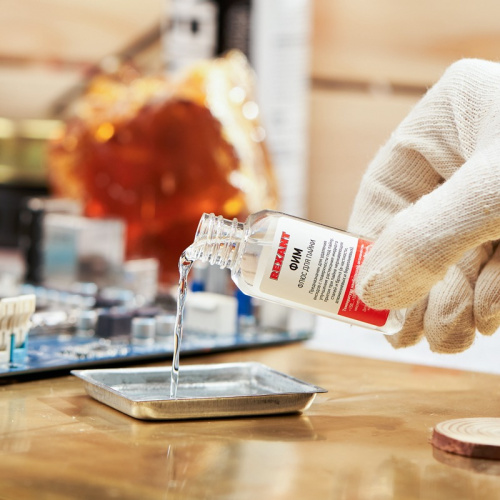 картинка Флюс для пайки REXANT,  ФИМ,  30 мл,  флакон от магазина Сантехстрой