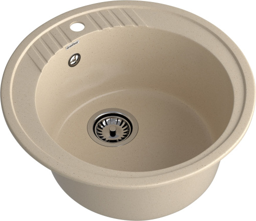 картинка Мойка кухонная GranFest RONDO GF-R-520 D=520 мм кашемир, мрамор от магазина Сантехстрой