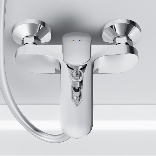 фото f8010016 like смеситель для ванны и душа, излив 199 мм, хром, шт