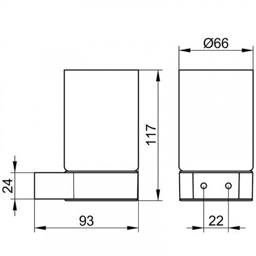 картинка Стакан для зубных щеток Keuco Plan 14950 379000 Черный матовый от магазина Сантехстрой