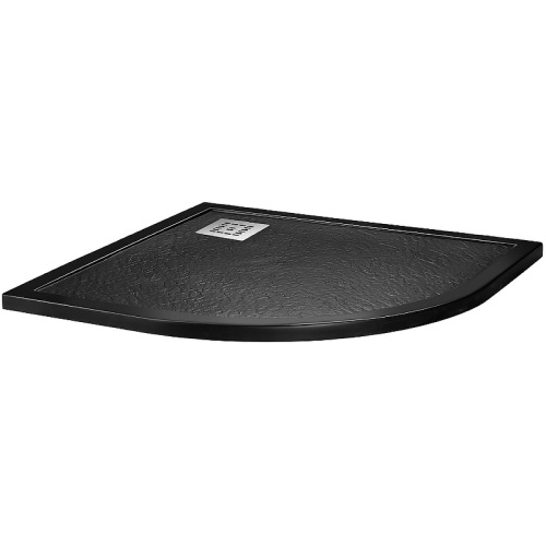 картинка Душевой поддон из искусственного камня BelBagno Uno 90x90 TRAY-MR-UNO-R-90-550-35-NERO Черный от магазина Сантехстрой