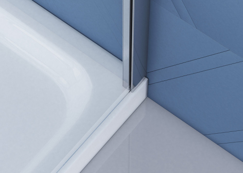 картинка Душевой уголок BelBagno Due 120x90 DUE-AH-1-120/90-C-CR профиль Хром стекло прозрачное от магазина Сантехстрой