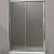 картинка Душевая дверь BelBagno Uno 155 UNO-195-BF-1-155-P-Cr профиль Хром стекло рифленое от магазина Сантехстрой