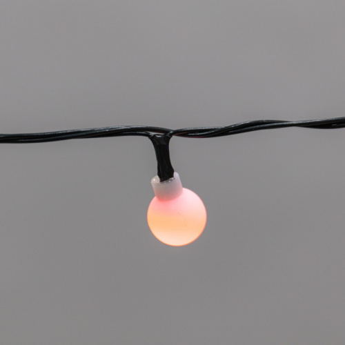 картинка Гирлянда светодиодная Шарики 5м,  20LED,  IP20, зеленый провод,  свечение мульти (RG/RB),  мигание,  230В NEON-NIGHT от магазина Сантехстрой