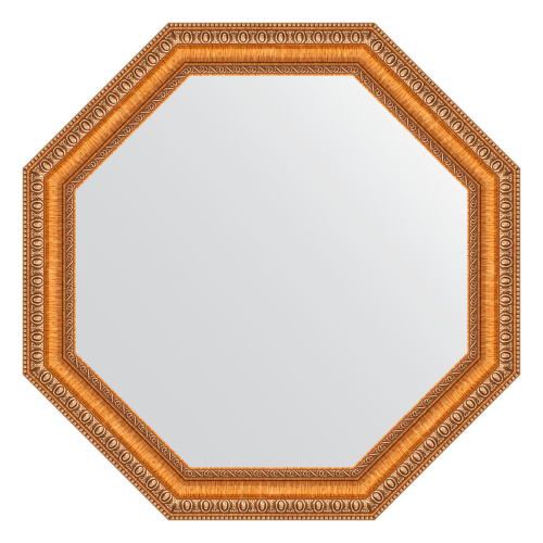 картинка Зеркало в багетной раме - золотые бусы на бронзе 60 mm EVOFORM BY 3977 от магазина Сантехстрой