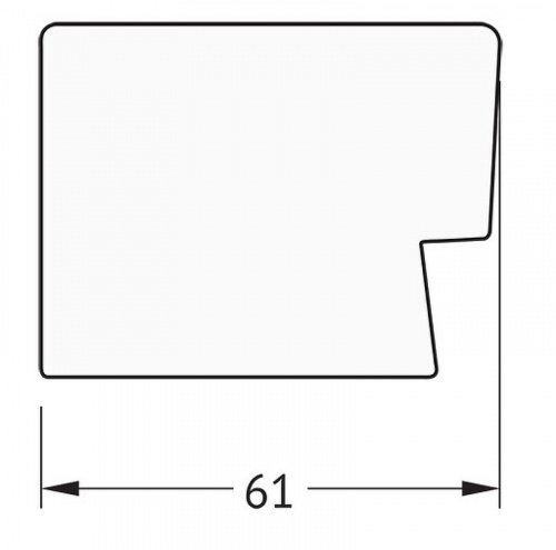 картинка Зеркало Evoform Definite 74х54 BY 3044 в багетной раме - Алюминий 61 мм от магазина Сантехстрой