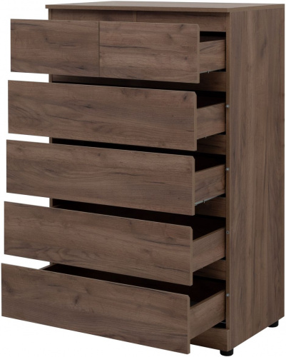 картинка Комод Aquanet Сканди 800x480 Дуб крафт (6 ящиков) от магазина Сантехстрой