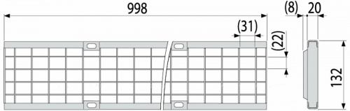 картинка Душевой лоток Alcadrain AVZ102-R103 от магазина Сантехстрой