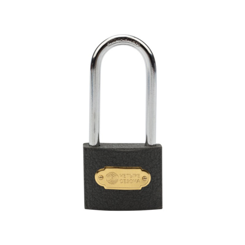 картинка Замок навесной серия «Чугун» 50 мм длинная дужка ЧЕТЫРЕ СЕЗОНА от магазина Сантехстрой