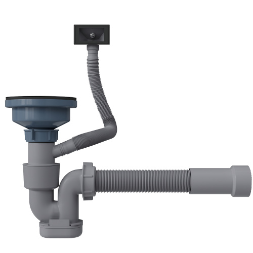 картинка Кухонная мойка Reflexion Iseo RX2260BL оружейная сталь от магазина Сантехстрой