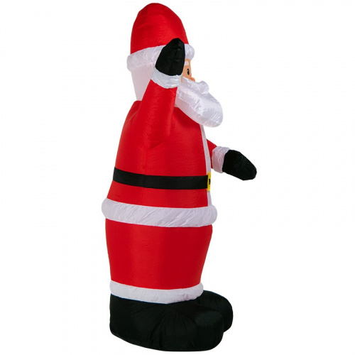 картинка 3D фигура надувная Дед Мороз приветствует,  размер 180 см,  внутренняя подсветка 5 LED,  компрессор с адаптером 12В,  IP 65 NEON-NIGHT от магазина Сантехстрой