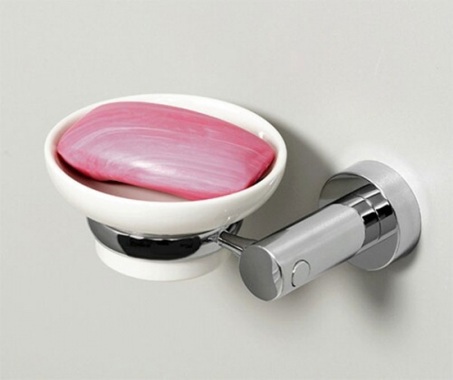 картинка Мыльница WasserKRAFT K-24229 Хром Белая от магазина Сантехстрой