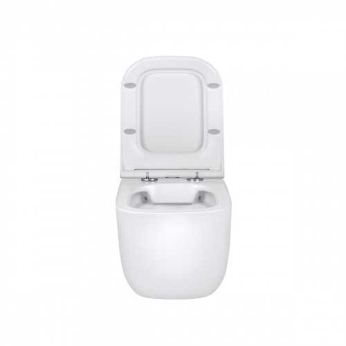 картинка Унитаз подвесной Form VT1-35 безободковый, цвет белый, ультратонкое soft-close сиденье от магазина Сантехстрой