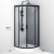 картинка W90G-401-080BT Душевое ограждение Gem 1/4 Rond 80x80 стекло прозрачное, профиль черный матовый, без магазин Сантехстрой являющийся официальным дистрибьютором в России картинка W90G-401-080BT Душевое ограждение Gem 1/4 Rond 80x80 стекло прозрачное, профиль черный матовый, без от магазина Сантехстрой