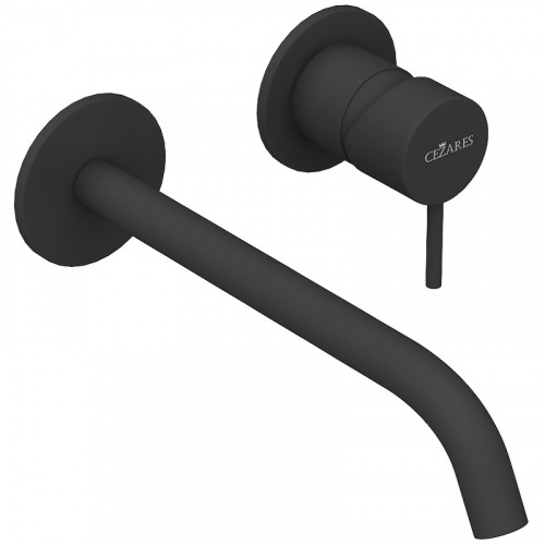 картинка Смеситель для раковины Cezares Leaf LEAF-BLI2-20-L-NOP Черный матовый от магазина Сантехстрой