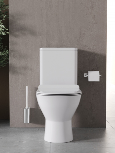 картинка Agger AT03000 унитаз-компакт безободковый, сиденье с микролифтом от магазина Сантехстрой