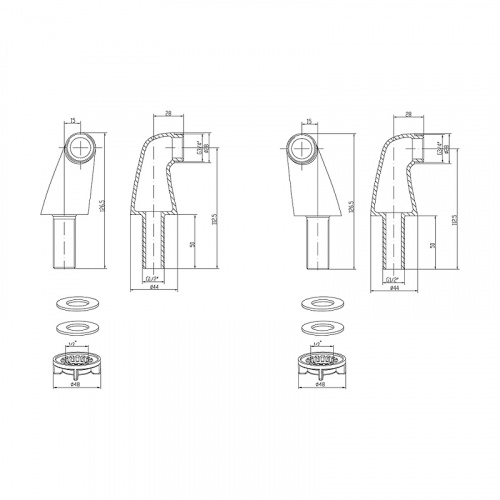 картинка Раковина-столешница Jacob Delafon Vox 80 см, мебельная, белый (EXAE112-Z-00) от магазина Сантехстрой