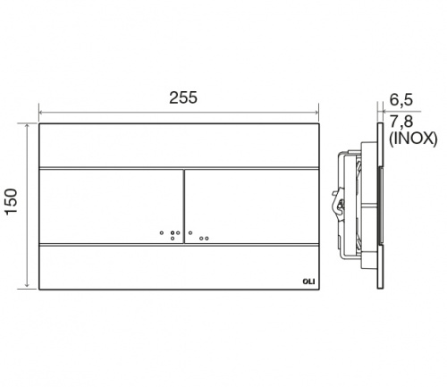 картинка 879236mSL00 Комплект: Инсталляция OLI 120 ECO Sanitarblock mechanic+Панель слива Slim хр. гл. от магазина Сантехстрой