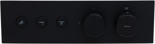 фото смеситель для ванны allen brau liberty 5.33003-31 (с внутренней частью) черный матовый