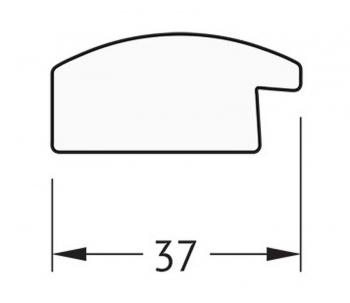 картинка Зеркало Evoform Definite 70х50 BY 0631 в багетной раме - Черный дуб 37 мм от магазина Сантехстрой
