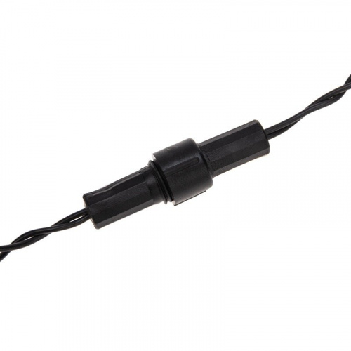 картинка Гирлянда Нить 10м,  постоянное свечение,  черный ПВХ,  230В,  цвет Тёплый белый от магазина Сантехстрой