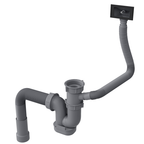 картинка Сифон для одночашевой кухонной мойки БЕЗ ВЫПУСКА Reflexion Part RX9001PT от магазина Сантехстрой