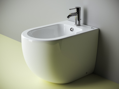 картинка CN4005 Напольное биде METROPOL Rimless, 1 отверстие под смеситель, с крепежом от магазина Сантехстрой